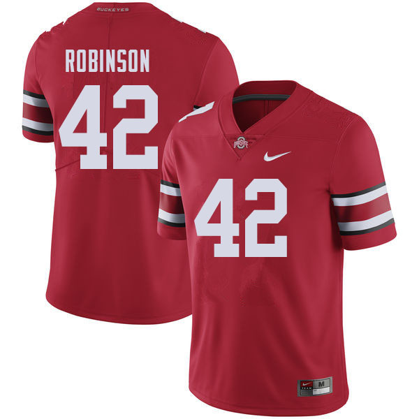 Ohio State Buckeyes #42 Bradley Robinson College Football Jerseys Sale-Red